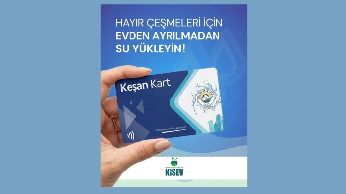 Keşan’da hayır çeşmeleri için su yükleme işlemi çevrim içi yapılabilecek