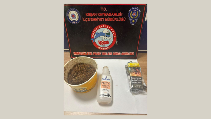 Keşan’da polisin durdurduğu araçta uyuşturucu ele geçirildi