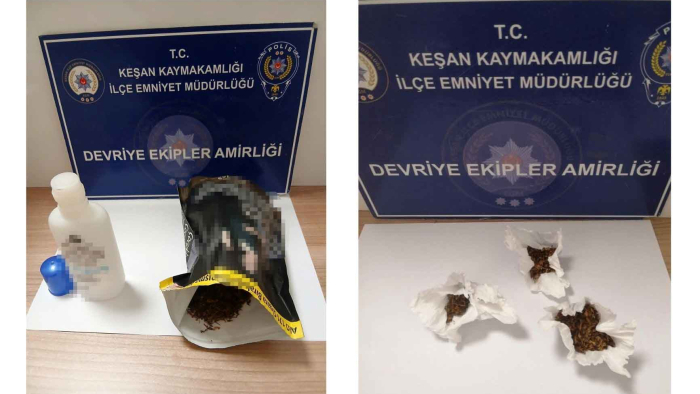 Keşan’da polisten uyuşturucuyla yakalanan 7 şüpheliye gözaltı