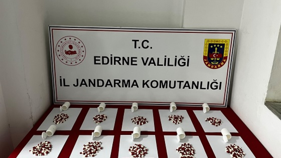 Üzerinde 568 sentetik hap ele geçirilen şüpheli gözaltına alındı