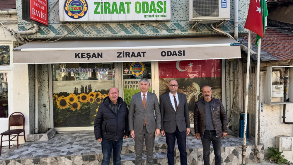 İl Tarım Müdürü Bayazıt’tan Keşan’da bir dizi ziyaret