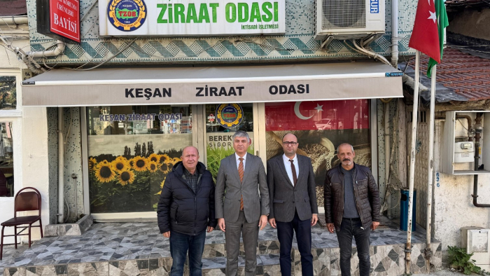 İl Tarım Müdürü Bayazıt’tan Keşan’da bir dizi ziyaret