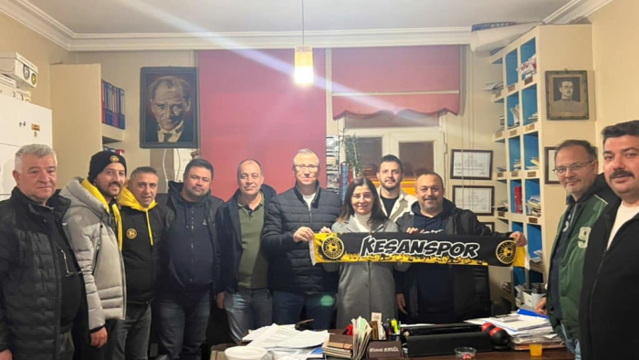 Fatma Aksal’dan, Keşanspor’a ziyaret