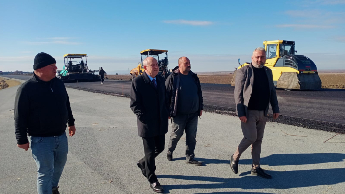 Kaymakam Yılmaz, Enez yolundaki çalışmaları inceledi