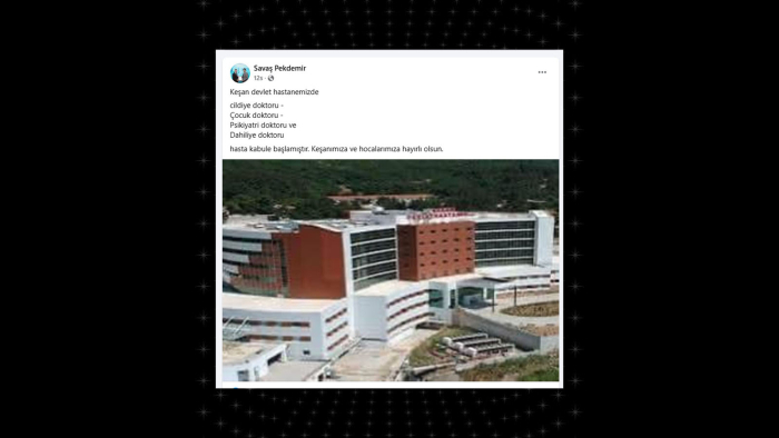Keşan Devlet Hastanesi’nde 4 uzman doktor göreve başladı