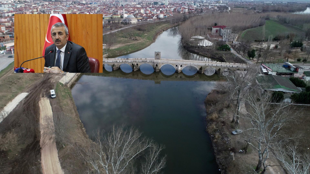 Edirne'de kuraklığa karşı Tunca Nehri'ne mini baraj çözümü