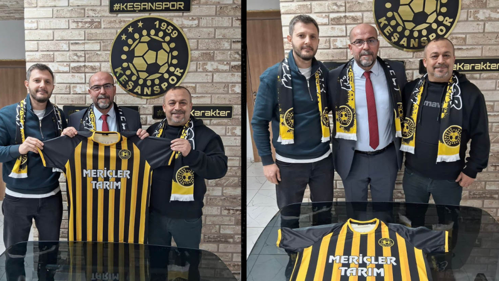 Keşanspor’un forma ana sponsoru ‘Meriçler Tarım’ oldu