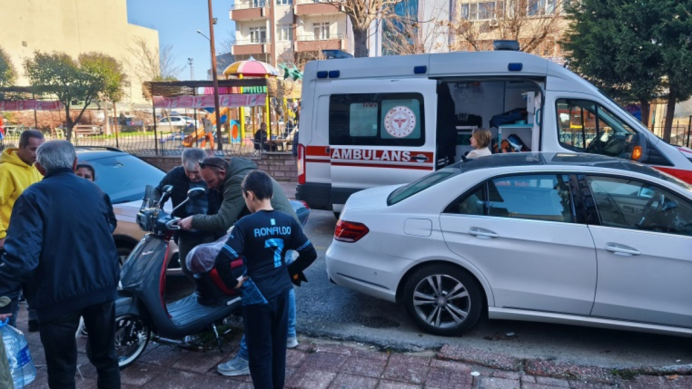 Keşan’da devrilen motosikletin sürücüsü yaralandı
