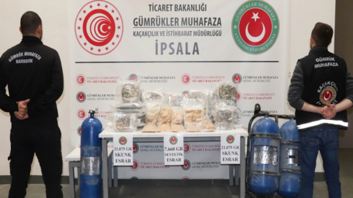 İpsala Sınır Kapısı'nda 118 kilo esrar ve kokain ele geçirildi