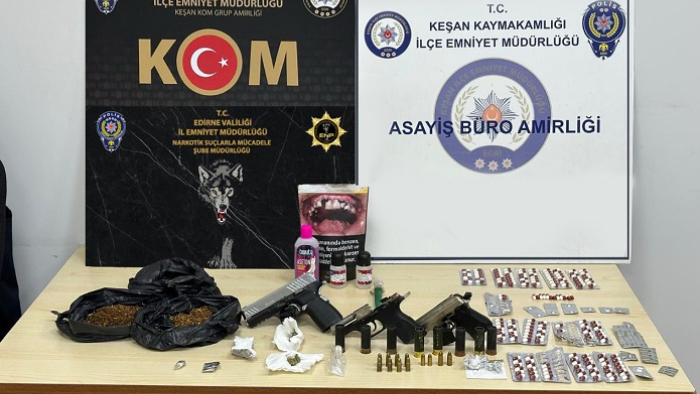 Keşan’da uyuşturucu operasyonu: 20 gözaltı (Videolu Haber)