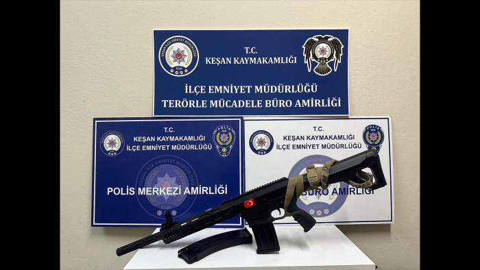 Keşan’da yılbaşı akşamı 3 av tüfeği ele geçirildi