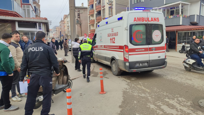 Keşan’da otomobilin çarptığı motosikletin çocuk sürücüsü yaralandı