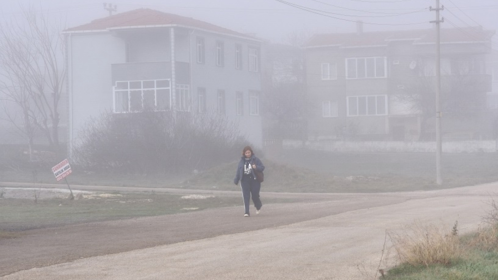 Keşan’da sis etkili oldu