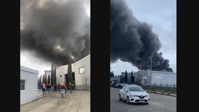 Edirne'de alüminyum fabrikasında yangın