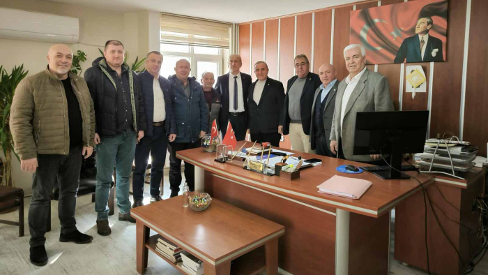 Keşan esnaf odası başkanlarından Vergi Dairesi Müdürü Mengel’e ziyaret