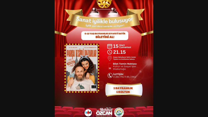 Bayramlık kıyafet bağışı, tiyatro biletine dönüşecek