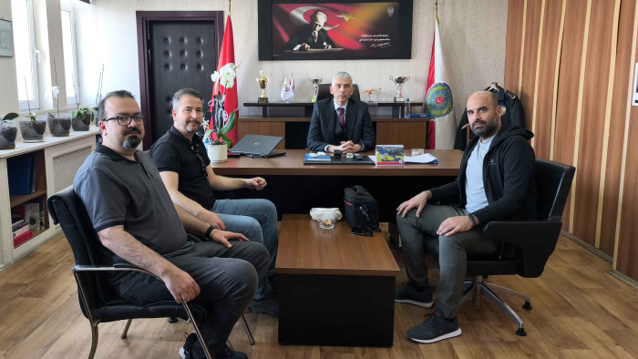 Keşan’da gazetecilerden İlçe Emniyet Müdürü Arpak’a ziyaret