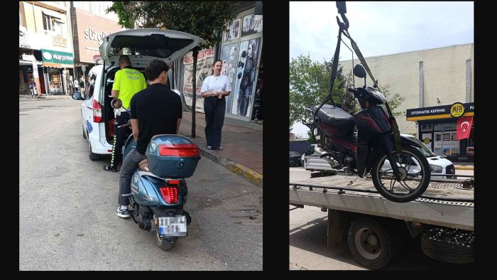 Keşan’da polis denetiminde 55 motosikletliye 408 bin TL ceza