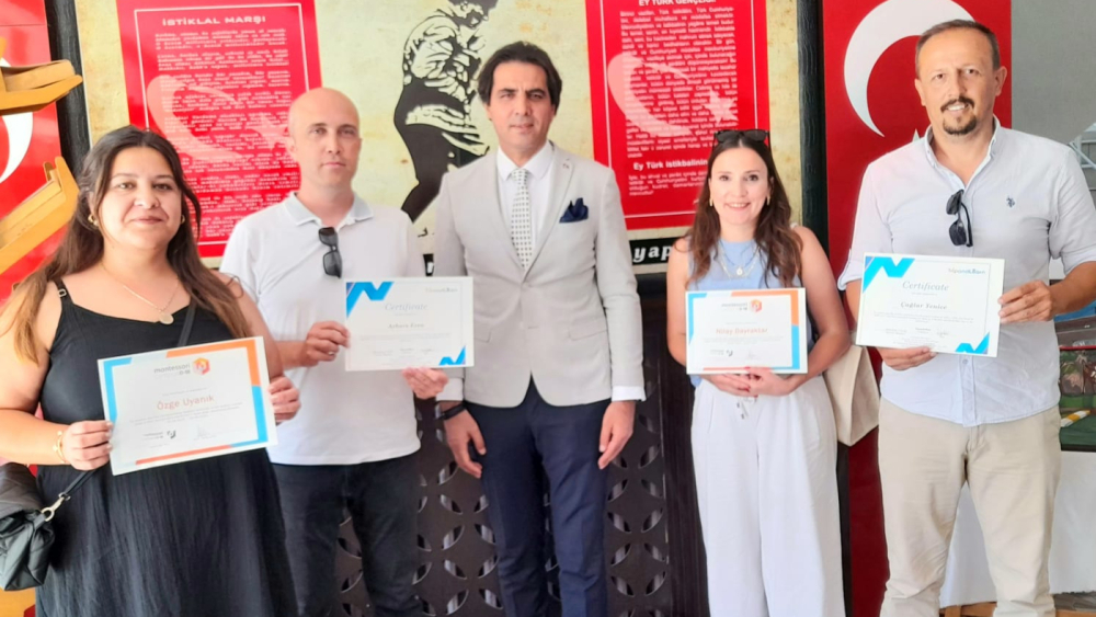 Atatürk Ortaokulu proje ekibinden İlhan Saz’a ziyaret