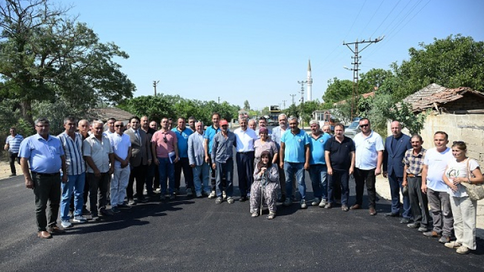 Vali Sezer, asfaltlanan Şabanmera köyü yolunu inceledi