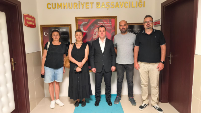 Basın mensuplarından, Keşan Cumhuriyet Başsavcısı Mustafa Küçükbekir’e ziyaret