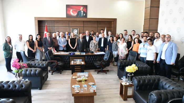 CHP heyetinden, Başkan Özcan’a ziyaret