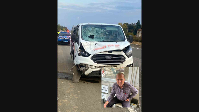 Malkara’da yol kenarında yürürken minibüsün çarptığı yaya öldü