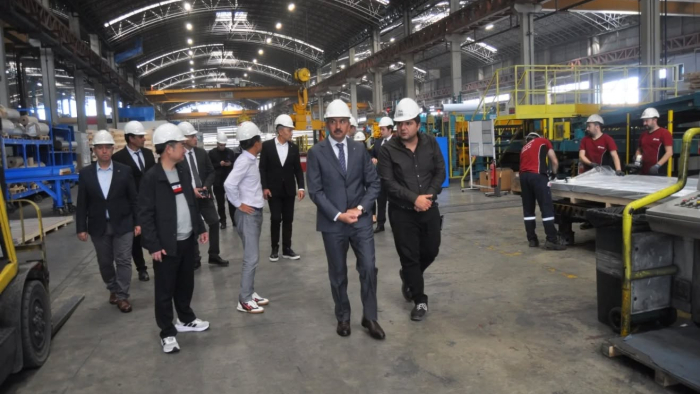 Keşan heyetinden OSB’ye yatırım yapacak Teknik Alüminyum’a ziyaret