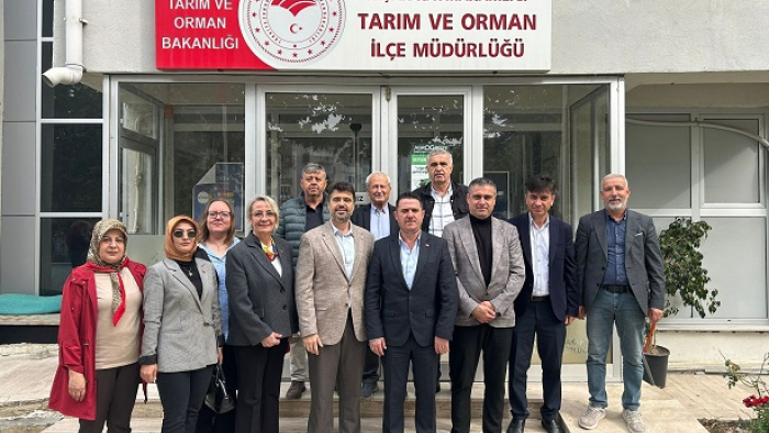 AK Parti heyetinden, Keşan Tarım ve Orman Müdürü Karbuz’a ziyaret
