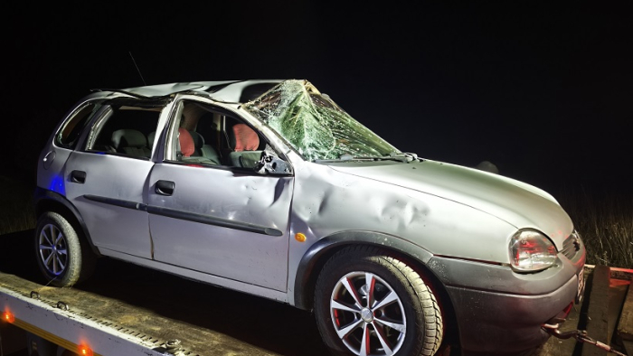 Keşan’da yoldan çıkan otomobil takla attı: 2 yaralı