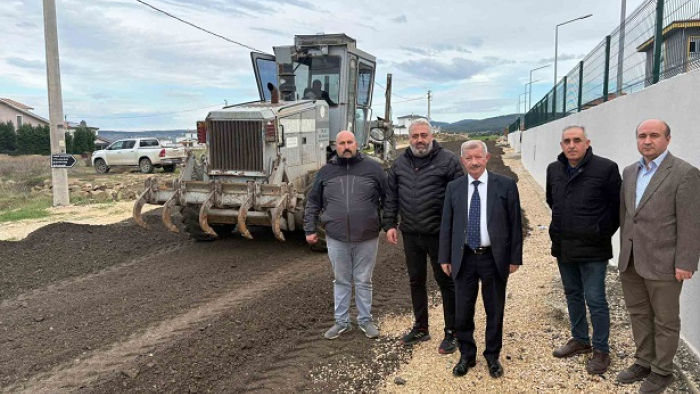 Keşan Fen Lisesi’nin giriş yolu tamamlandı