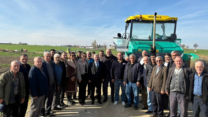 Türkmen köyü-Kılıçköy arasındaki 5 kilometrelik yol asfaltlanıyor