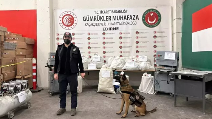 Edirne'de 117 kilo uyuşturucu hap ele geçirildi