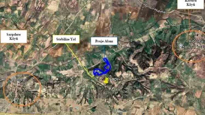 Esetçe beldesine kum çakıl ocağı ve yıkama eleme tesisi projesi