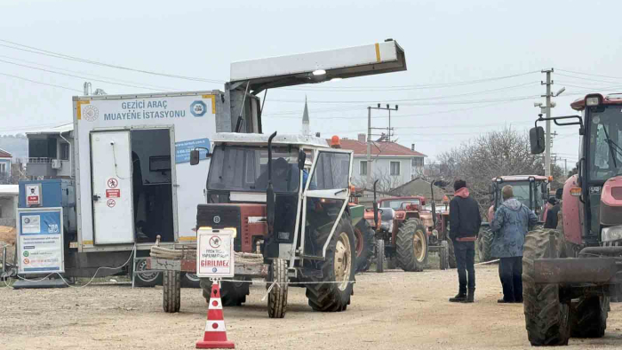 Gezici Araç Muayene İstasyonu, Mecidiye köyünde hizmet verdi