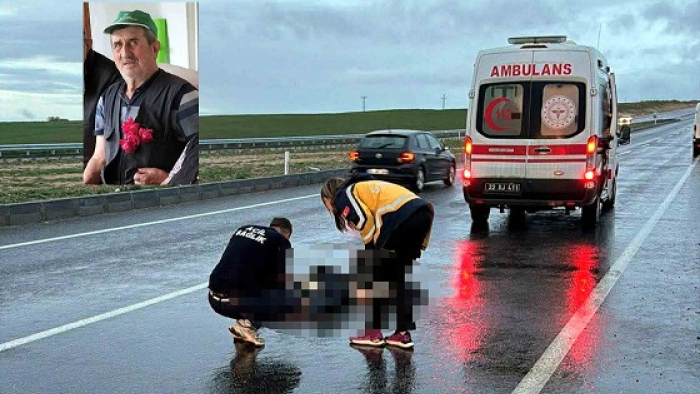 Havsa’da otomobilin çarptığı yaya öldü