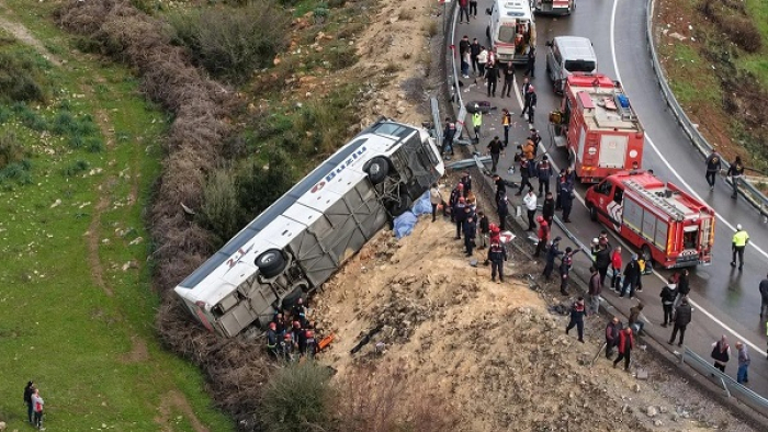 Tekirdağ’dan, Antalya’ya giden otobüs kaza yaptı: 8 ölü, 26 yaralı