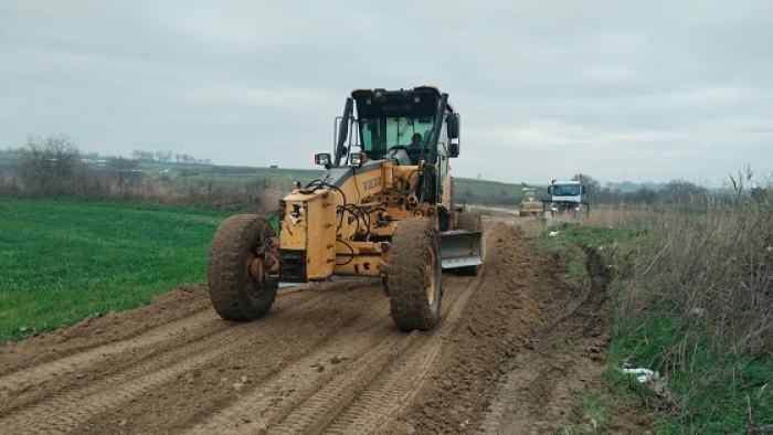 Akçeşme-Aliçopehlivan köyleri yolu düzenleniyor