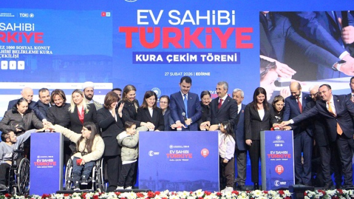 Edirne'de 2 bin 530 TOKİ konutunun kurası çekildi