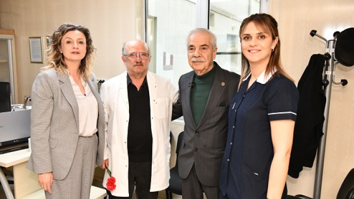 Mehmet Özcan’dan 14 Mart Tıp Bayramı’nda sağlık çalışanlarına ziyaret