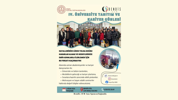 IV. Üniversite Tanıtım ve Kariyer Günleri yarın