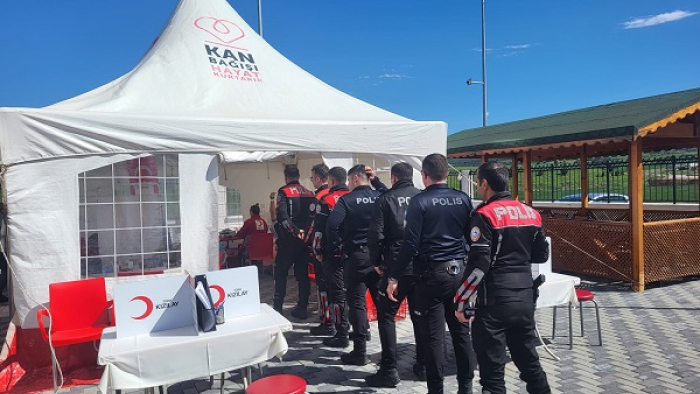 Keşan’da polisten kan bağış kampanyası