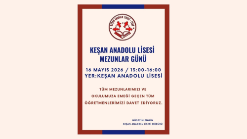 Keşan Anadolu Lisesi mezunlar günü yarın