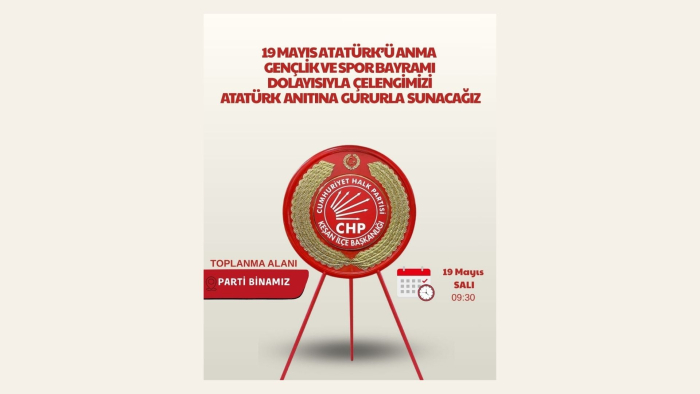 CHP Keşan İlçe Başkanı Anıl Çakır’dan 19 Mayıs daveti