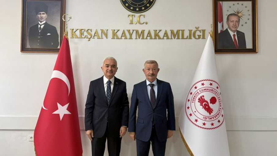 Kırklareli Valisi Turan’dan, Kaymakam Mercan’a ziyaret