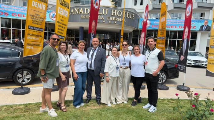 Mutlu Gezer, federasyon genel kurulunda Keşan’ı temsil etti