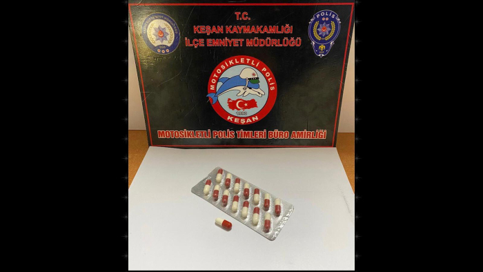 Keşan’da uyuşturucuyla yakalanan şüpheliye gözaltı