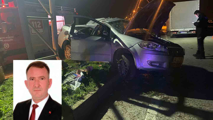 Köy muhtarı trafik kazasında hayatını kaybetti