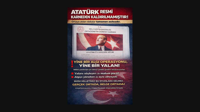 AK Parti Keşan İlçe Başkanı Pekdemir: Atatürk resmi karneden kaldırılmamıştır!
