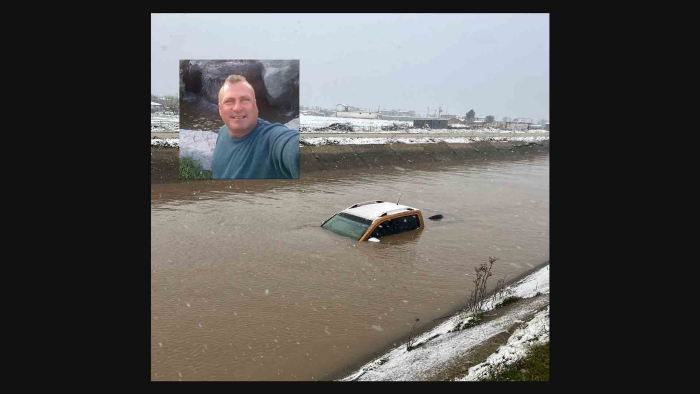 Yenikarpuzlu’da su kanalına uçan otomobilin sürücüsünün cansız bedenine ulaşıldı